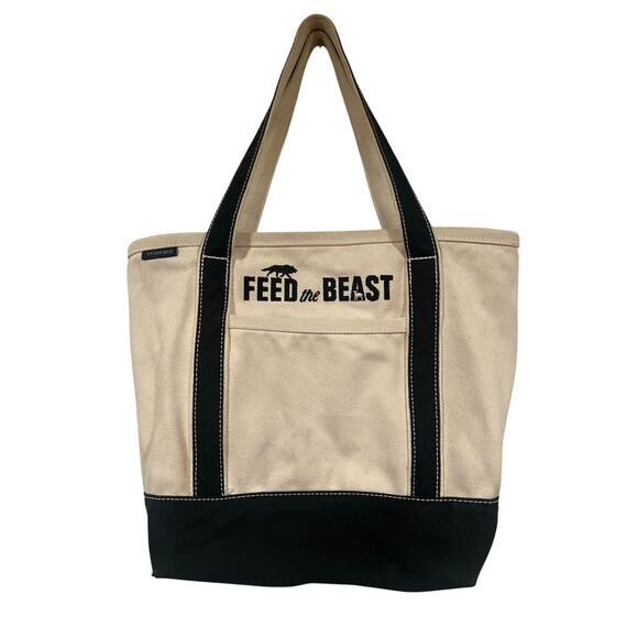 Lands End Feed The Beast Canvas Tote - Picture 2 of 11